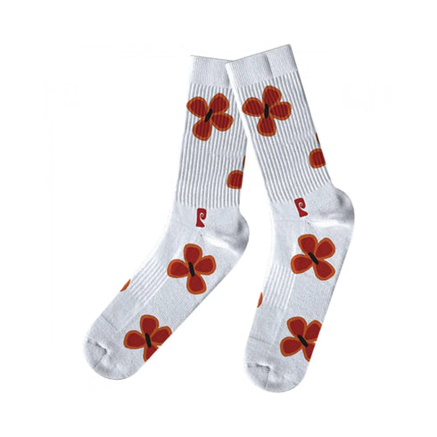 Psockadelic - Flower Psocks (White)